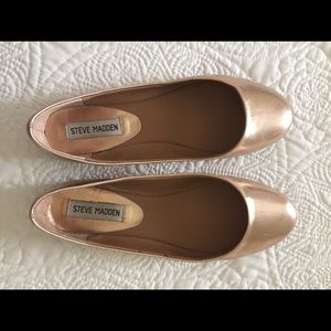 Rose gold Steve Madden flats 8 good condition